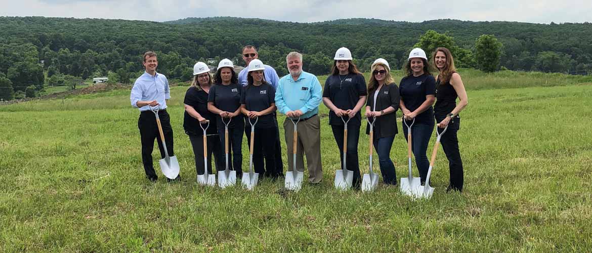 medexpress employees at groundbreaking ceremony