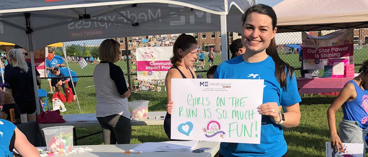 Danin at a Girls on the Run event