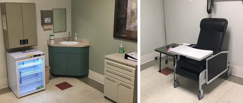 MedExpress infusion therapy room