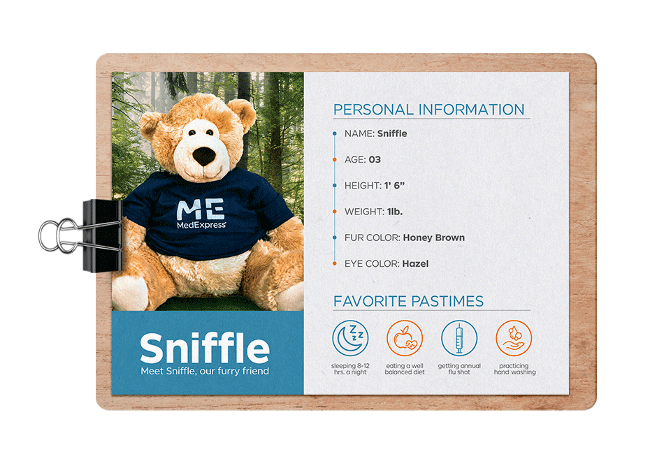 Meet Sniffle, our furry friend.